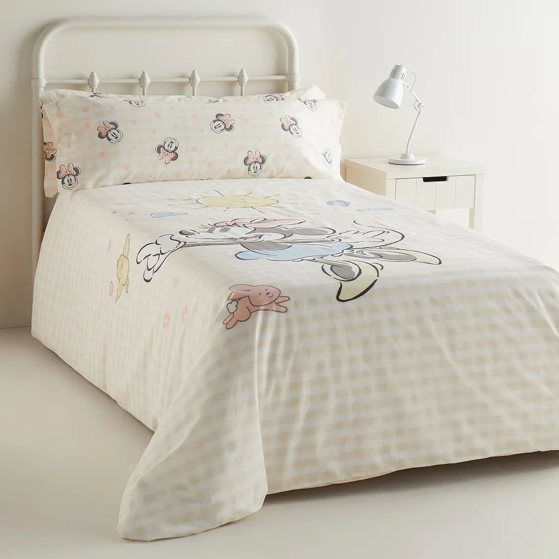 

Хлопковый пододеяльник Minnie Happy Disney Disney, розовый