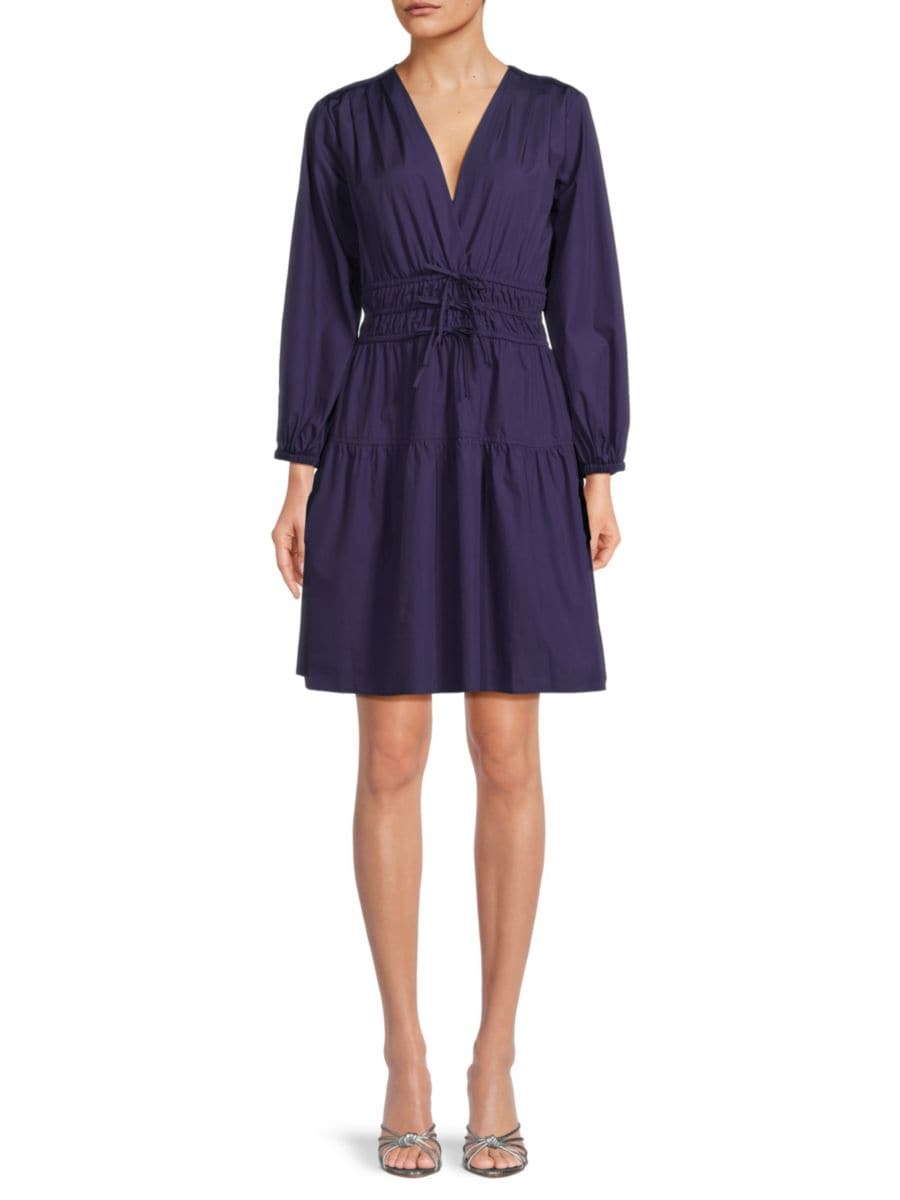 

Мини-платье Эмма Сюрплис Derek Lam 10 Crosby, цвет Ink