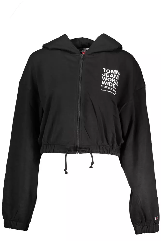 

Черный хлопковый женский свитер Tommy Hilfiger