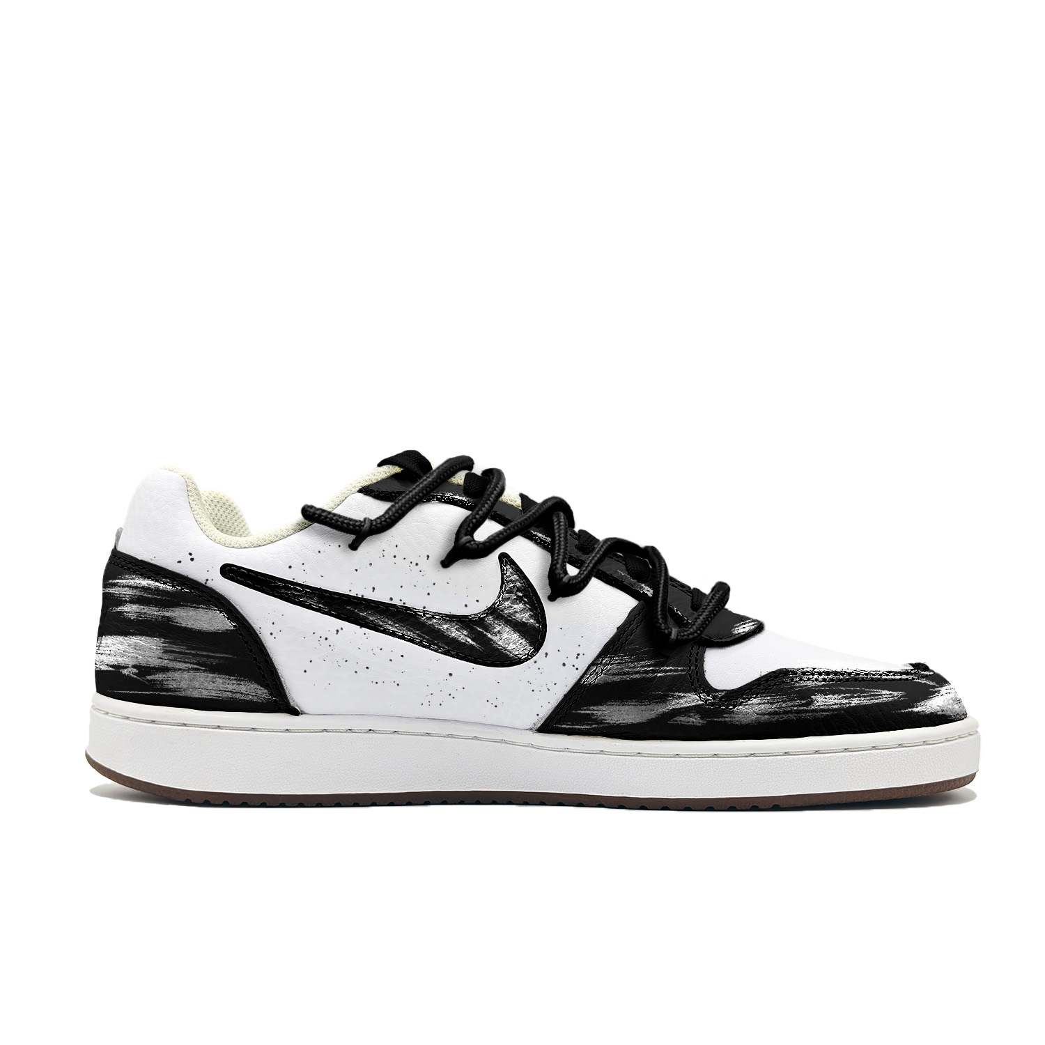 Nike Ebernon silver killer нескользящие устойчивые к истиранию низкие кроссовки для скейтбординга мужские — фото 4