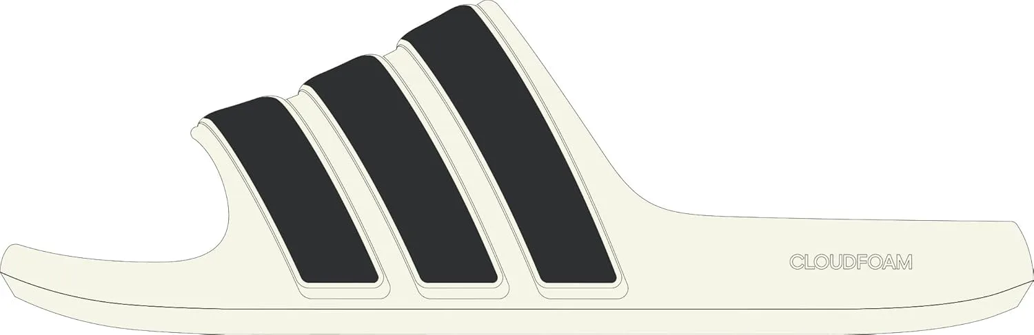 Шлепанцы Adidas Adilette Flow, белый/черный