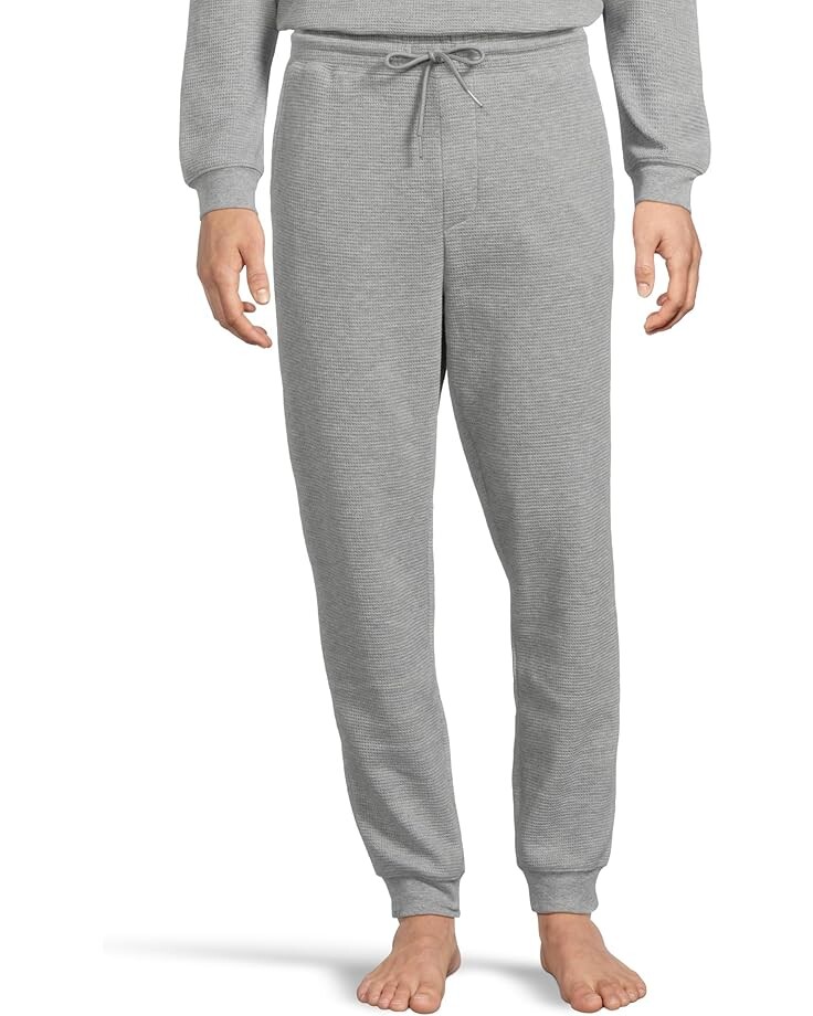 

Брюки Barefoot Dreams Malibu Collection Waffle Knit Joggers, цвет Heathered Gray