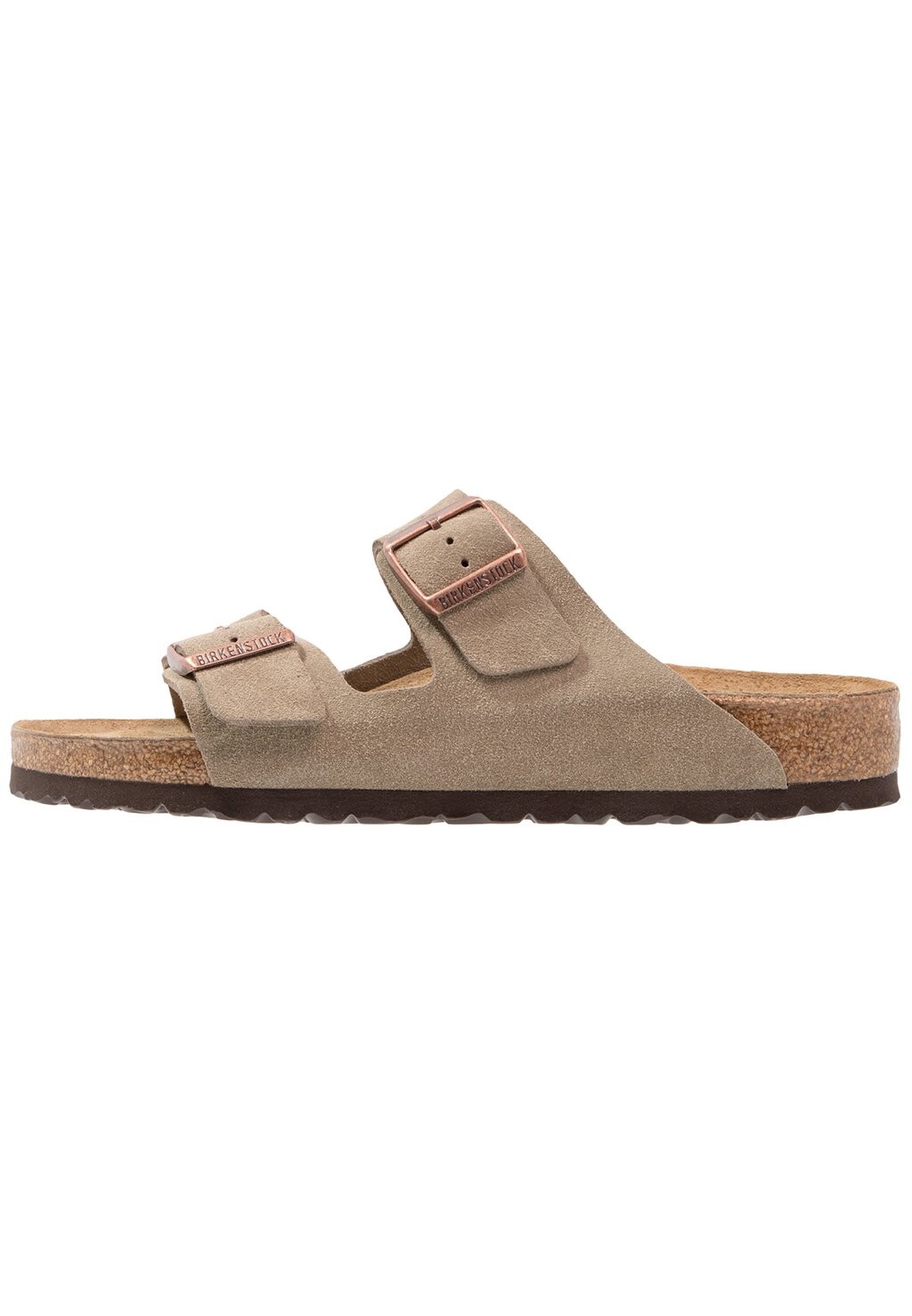 Шлепанцы женские Birkenstock замшевые, бежевый