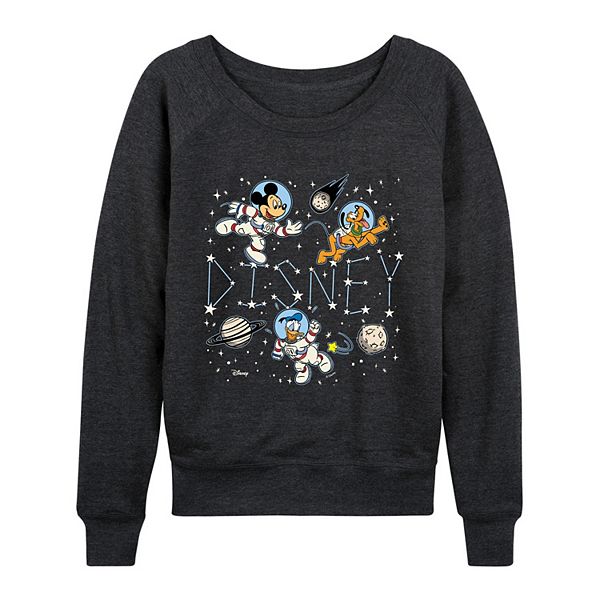 

Женская футболка с длинным рукавом Mickey Mouse & Friends Celestial Space из френч терри Disney, Heather Charcoal