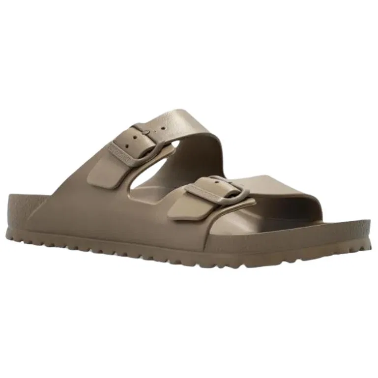 Шлепанцы с двумя пряжками Birkenstock серые — фото 4
