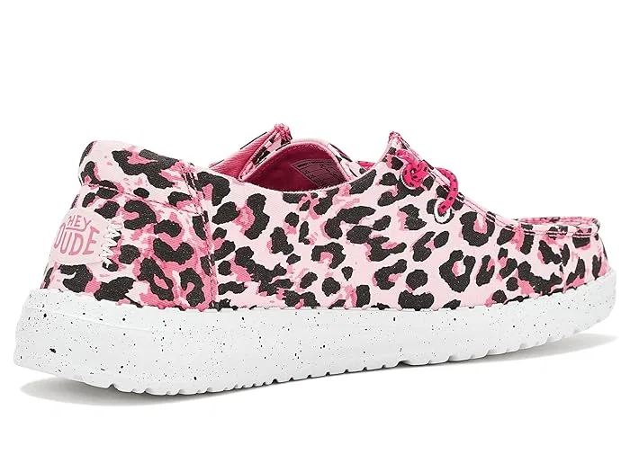 Кроссовки с леопардовым принтом Wendy Print Hey Dude Kids, Pink Leopard — фото 4