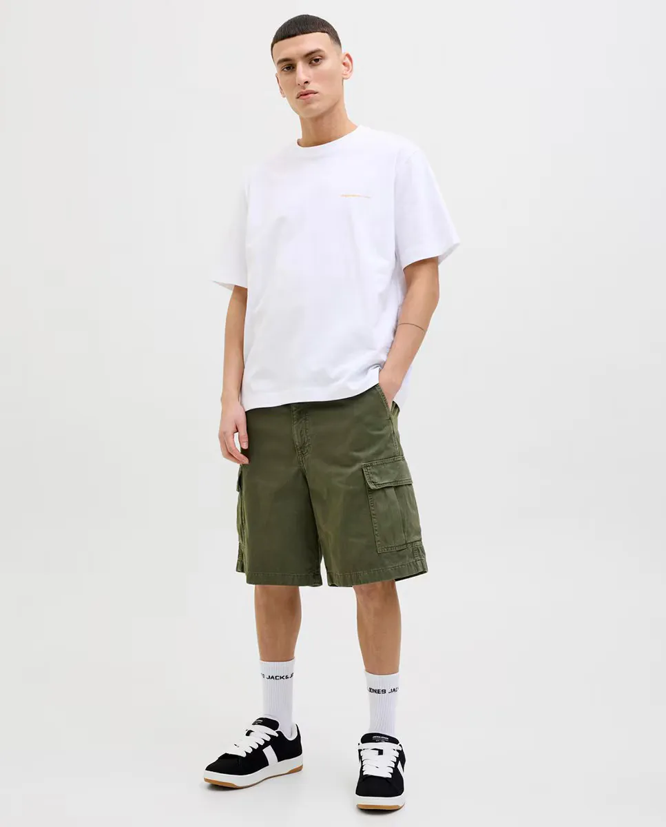 

Мужские шорты-бермуды свободного кроя с боковыми карманами Jack & Jones, зеленый