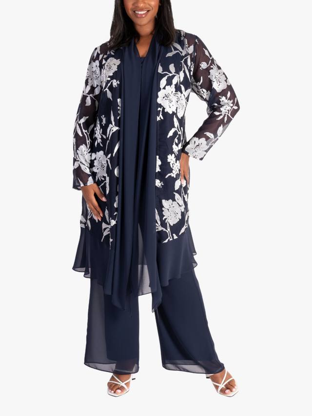 

Пальто Leaf Satin Burnout chesca, Blue/Silver