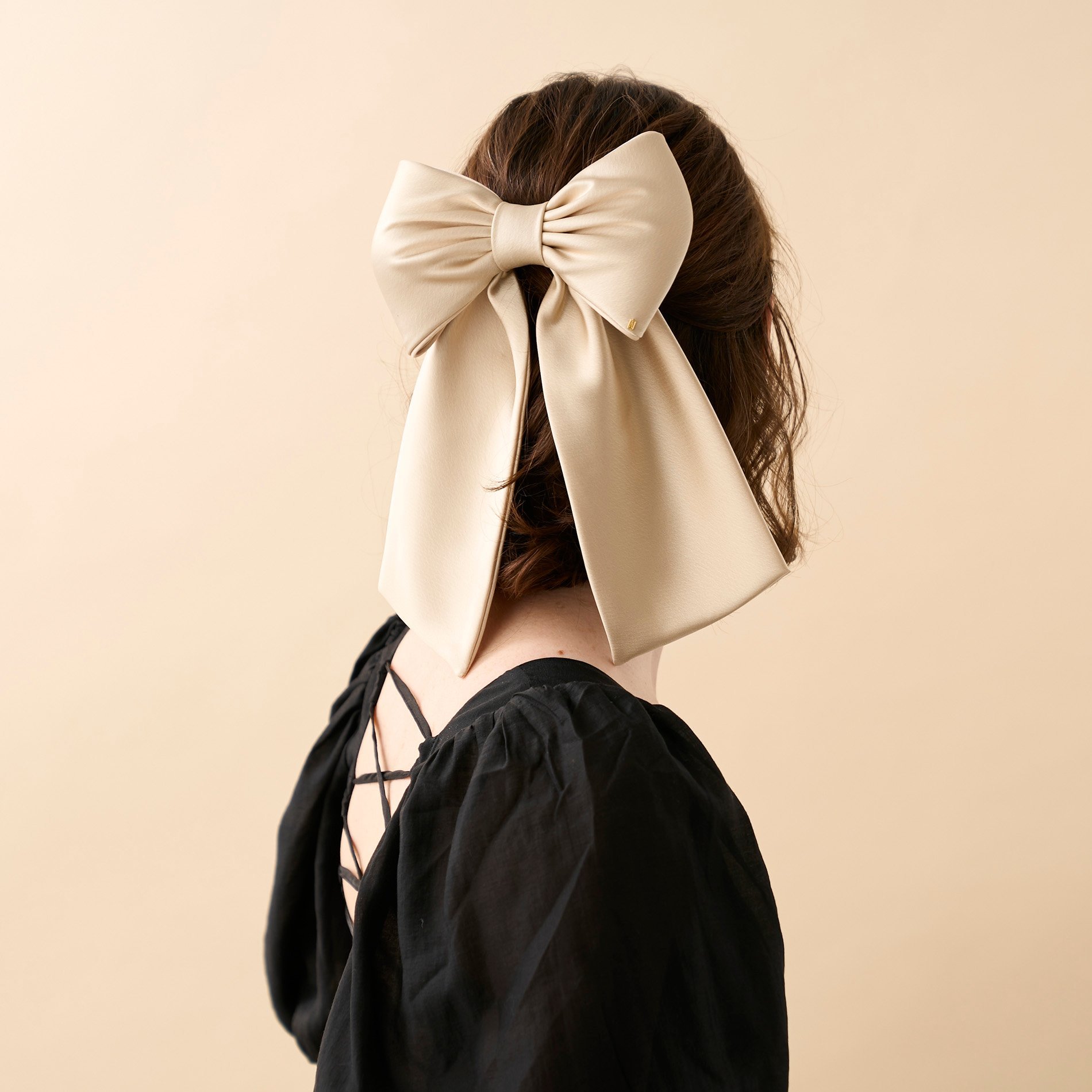 Заколка (8 см) Alexandre De Paris, Beige (S) — фото 2