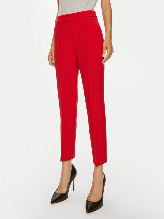 

Брюки из ткани regular fit Pinko, красный
