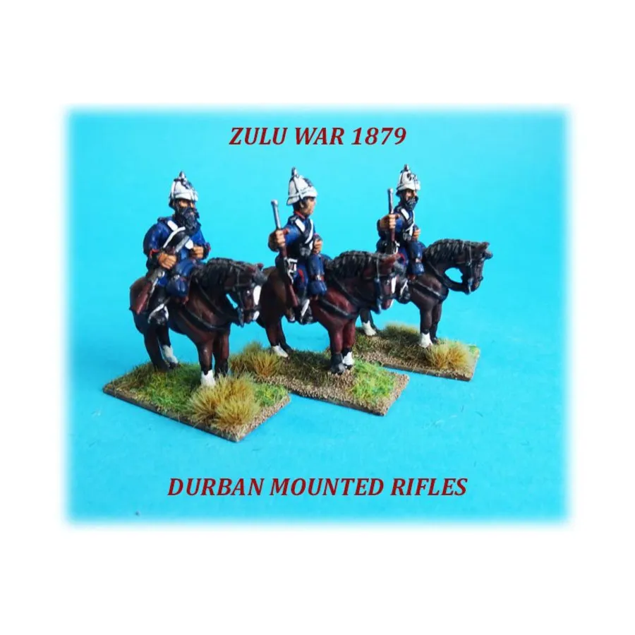 

Конные винтовки Дурбана Стоящие лошади, Zulu War 1897 - Natal Natives (28mm)