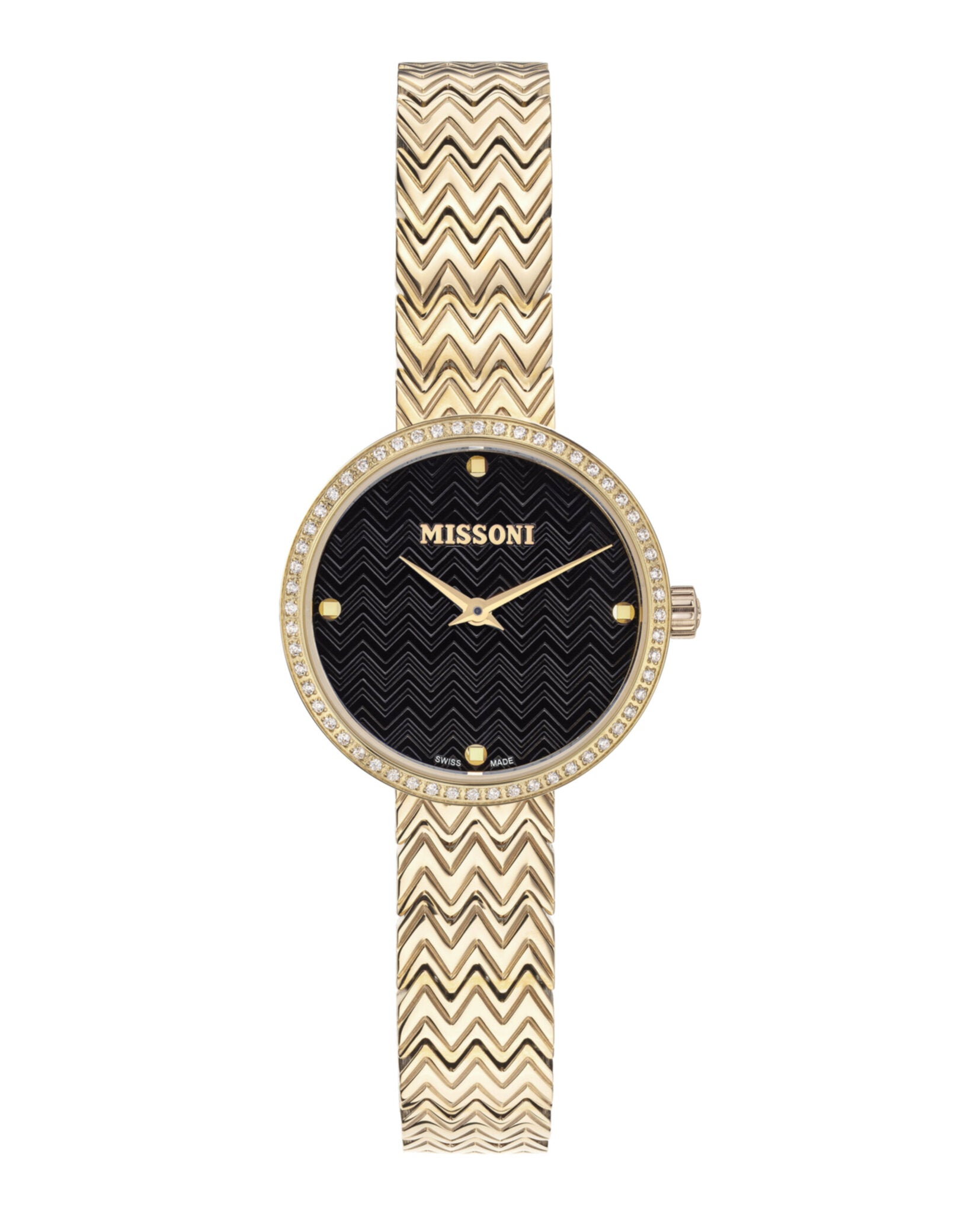 

Часы Missoni Missoni M1 Diamond, цвет gold/champagne/black