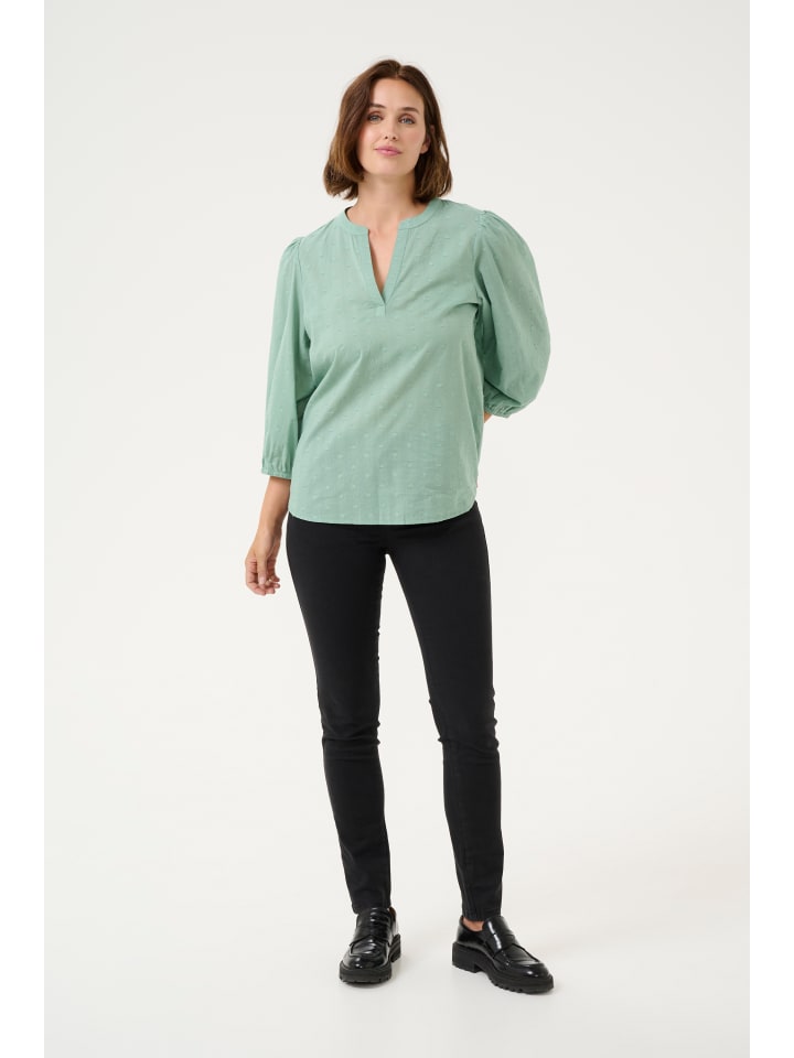 

Kaffe Блузка с длинными рукавами KAjollia Regular Fit в цвете Granite Green