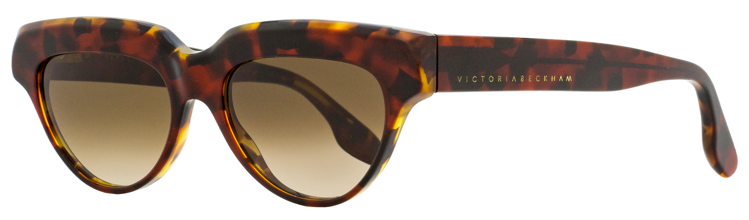 

Женские солнцезащитные очки Victoria Beckham Cateye VB602S 616 Red Amber Tortoise 53 мм