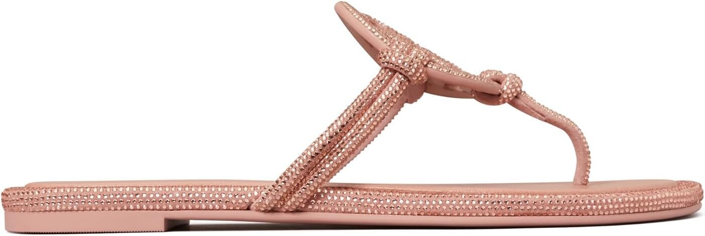 Сандалии на плоской подошве Miller Knotted Pave Tory Burch, цвет Malva — фото 3