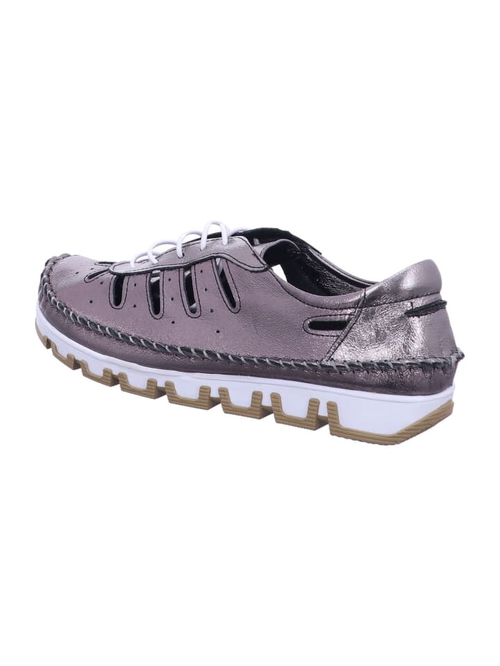 Элегантные туфли на шнуровке Gemini Damen GLANZNAPPA SCHNUERSCHUH, серый — фото 3