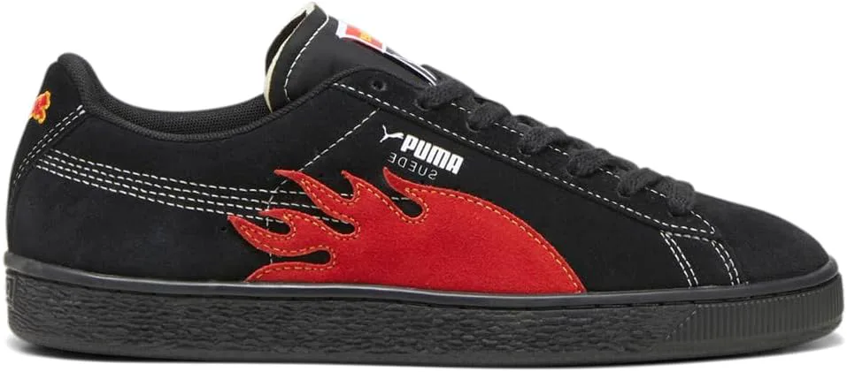 Мужские кроссовки PUMA Suede Classic X Bg с шнуровкой, повседневные - черные, черный — фото 3