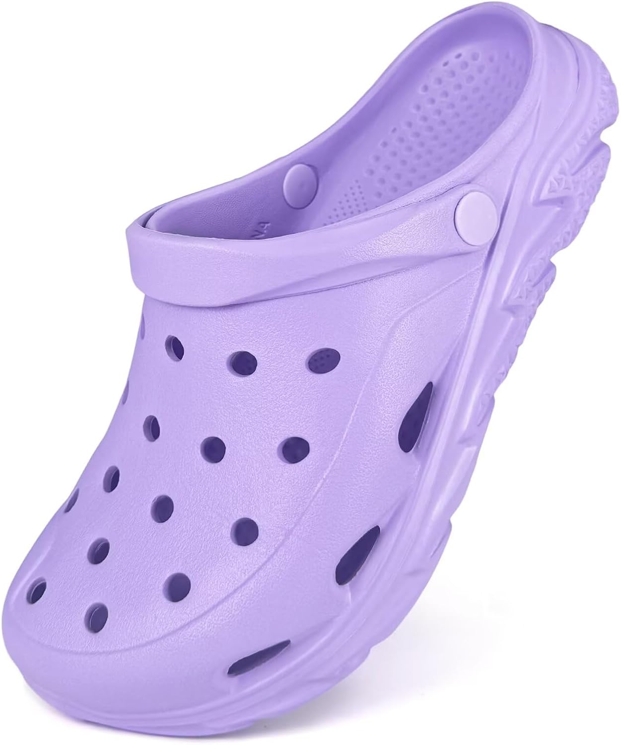 

Мужские и женские садовые сабо с поддержкой свода стопы, унисекс, классические шлепанцы на липучке, сандалии для улицы, пляжа и бассейна Haifago, фиолетовый