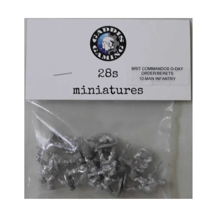 

Приказ BCM «День Д» с беретами — пехотный пакет из 10 человек, WWII Miniatures - British - Commandos - Infantry (28mm)
