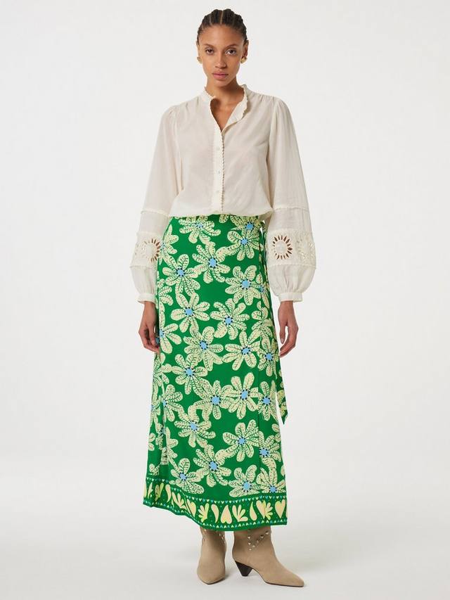 

Прямая миди-юбка Bobo с цветочным принтом Fabienne Chapot, Green/Multi