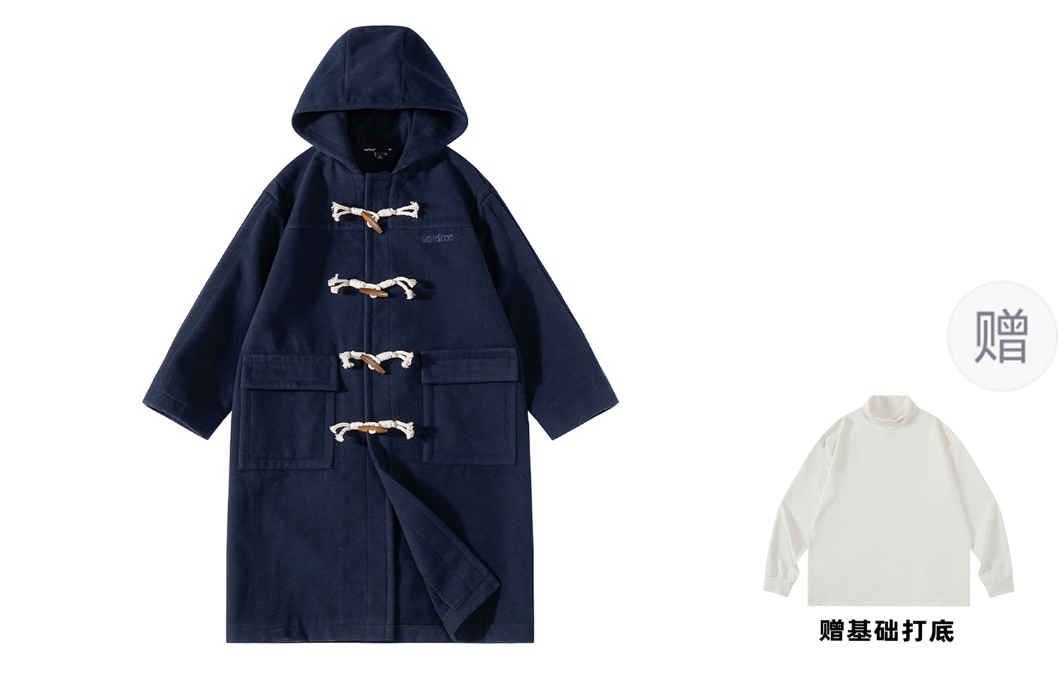 

Saotome Женское пальто, Blue (with Turtleneck Base Layer)