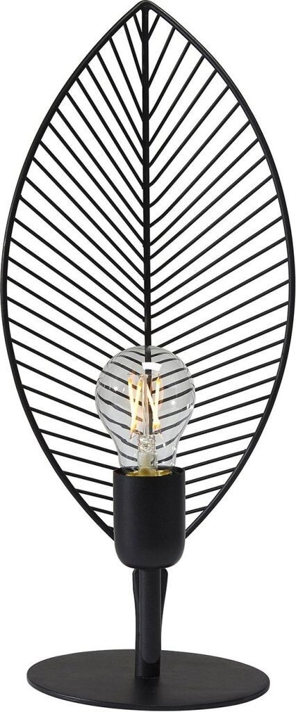 

Настольная лампа в дизайне «Листовые джунгли» из черного металла PR Home Elm 42см E27, черный