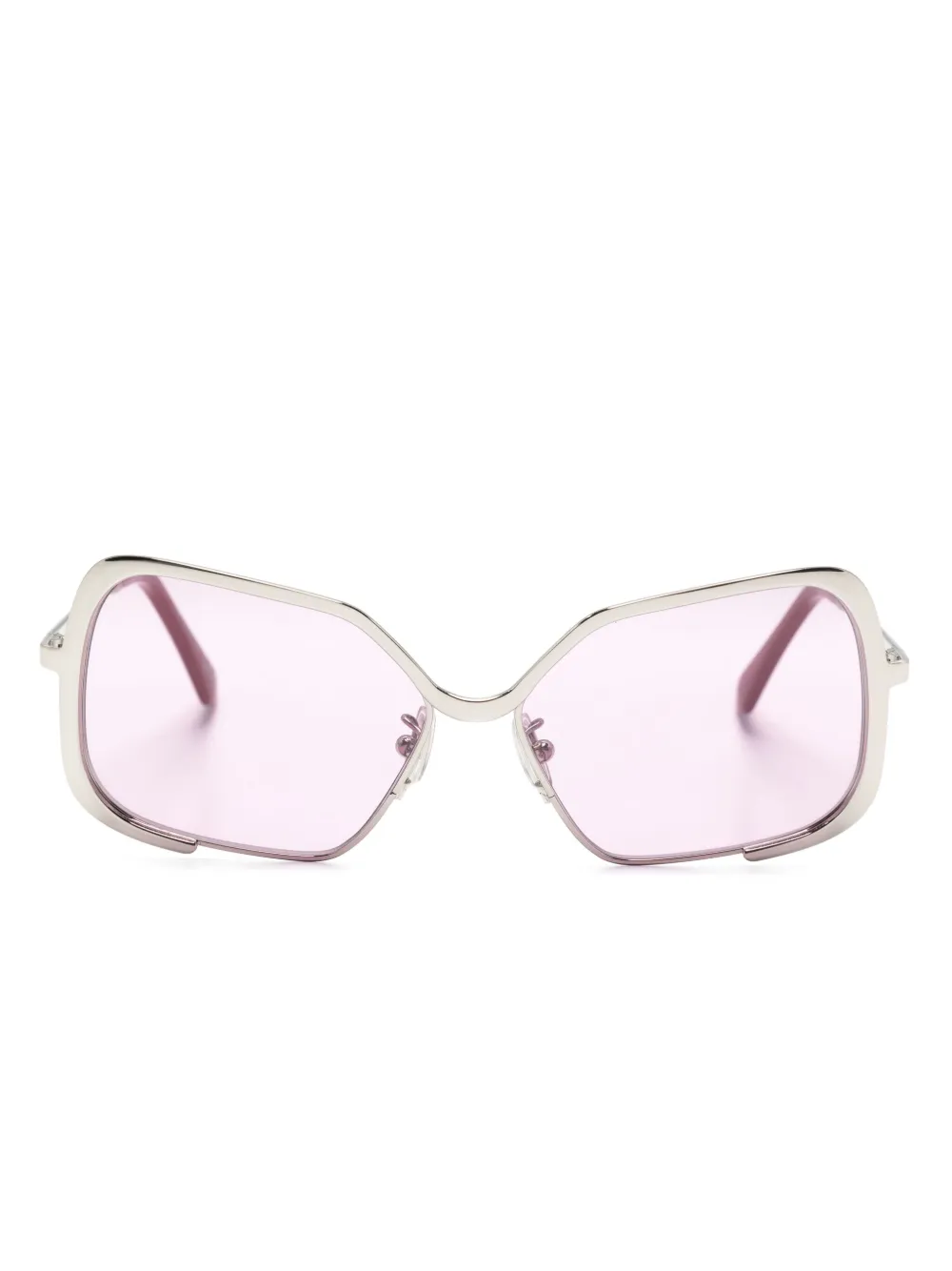 

Солнцезащитные очки Silver Unila в массивной оправе Marni Eyewear, серебяный