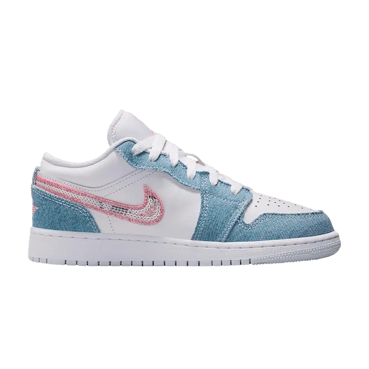 

Кроссовки Air Jordan Air Jordan 1 Low GS 'Denim Sequin', синий