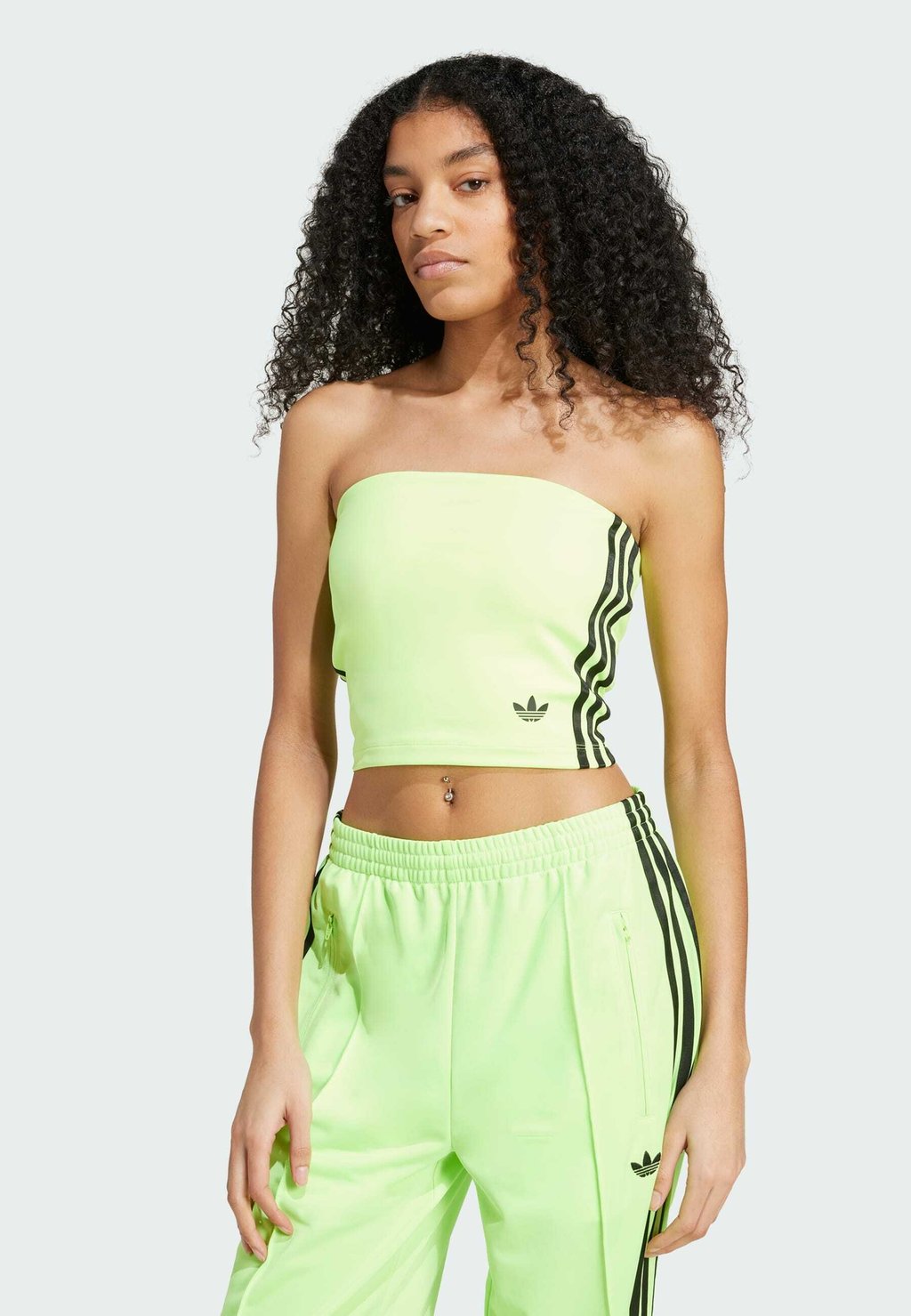 

Топ ADICOLOR 3-STRIPES Adidas Originals, зеленый