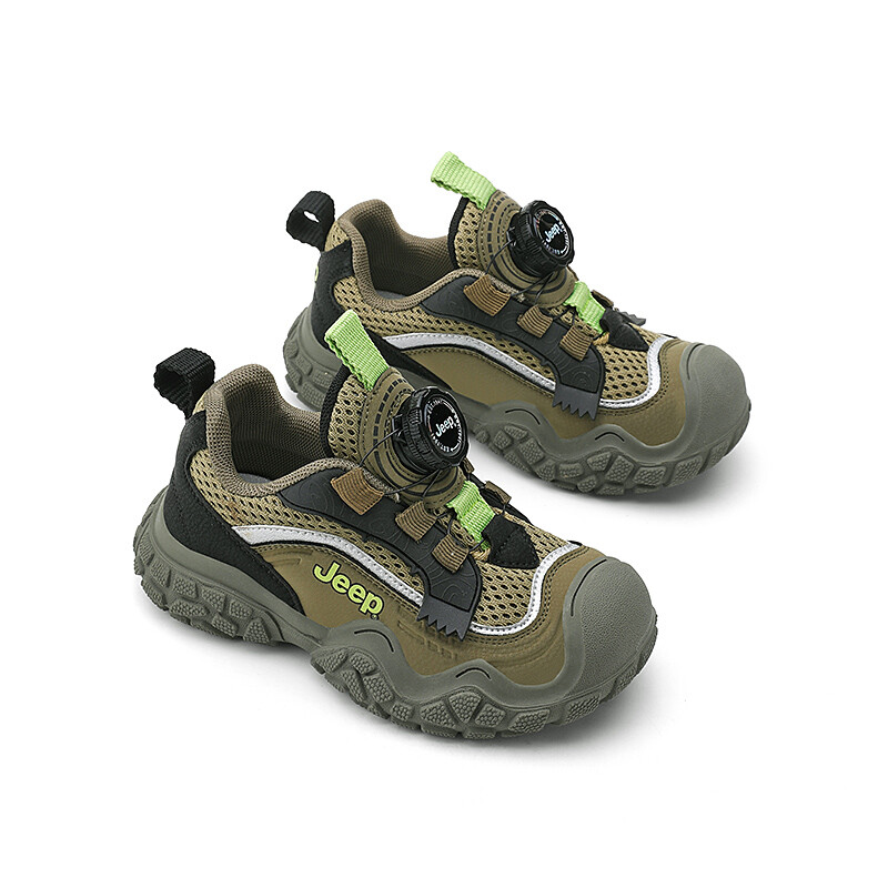 Детские кроссовки Kids Low-top Green Jeep, цвет Lime — фото 4