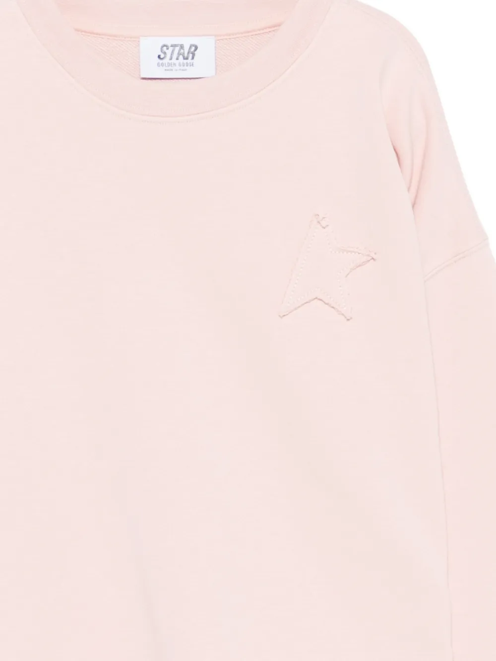 Свитшот Pianiga с нашивкой в виде звезды Golden Goose Kids, розовый — фото 3