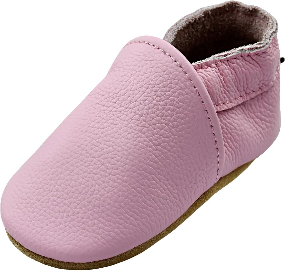 

Детские кожаные обувь iEvolve, мягкие ходунки, пинетки-мокасины для малышей, светло-розовый