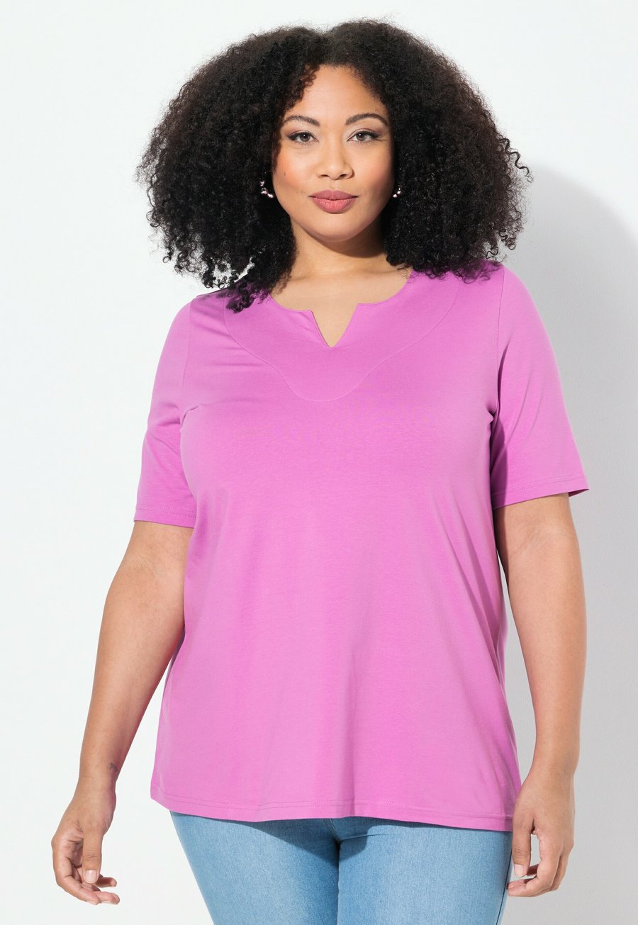 

Футболка Ulla Popken A-LINIE HALBARM, Cool Pink/Mauve, Розовый, Футболка Ulla Popken A-LINIE HALBARM, Cool Pink/Mauve