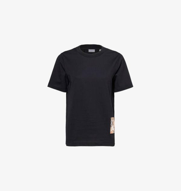 

Футболка Brand-Patch из хлопка, прямого кроя Burberry, черный