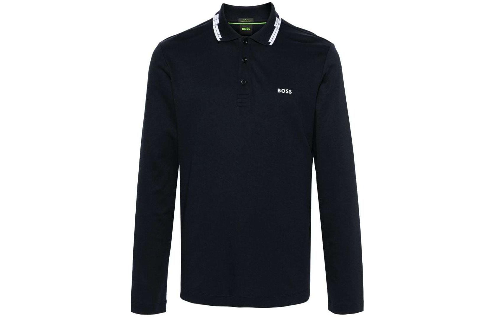 

HUGO BOSS SS24 Поло мужское Midnight Blue
