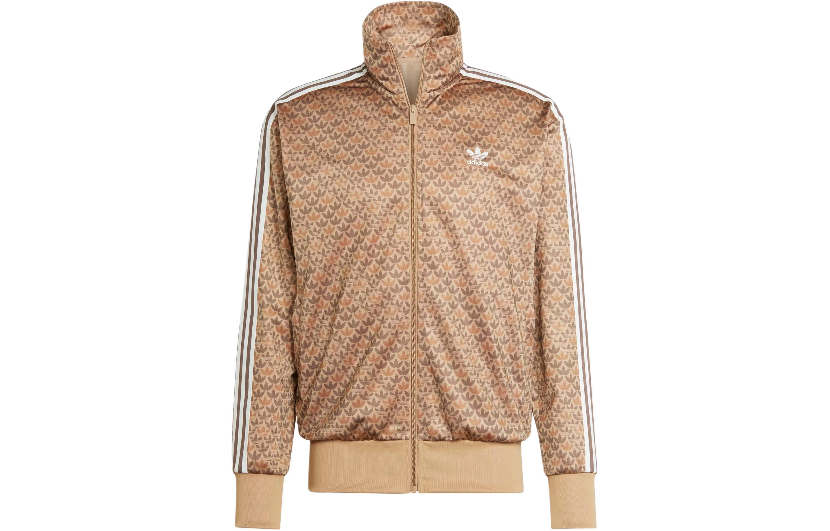 Adidas Originals Классическая футбольная куртка Firebird моно, Earthy Brown — фото 3