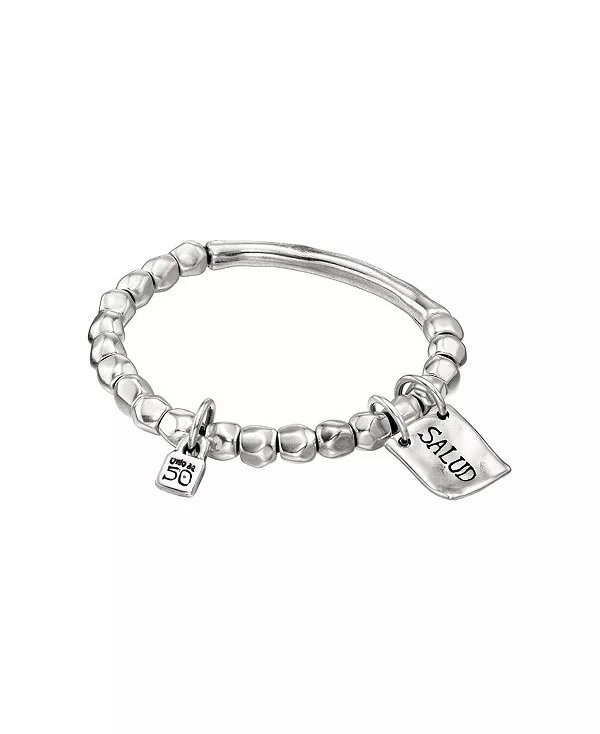 

Браслет из трубчатых бусин из стерлингового серебра Unode50, silver