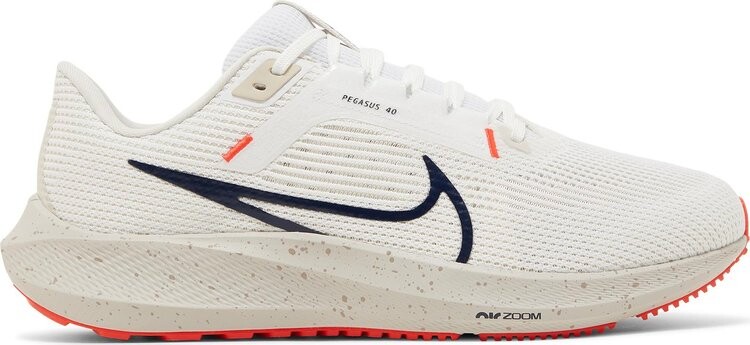 

Кроссовки Air Zoom Pegasus 40 Wide 'White Obsidian', белый