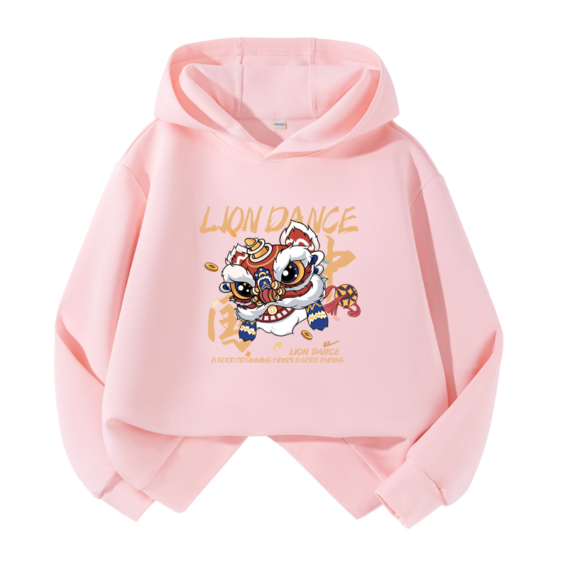 

Детский худи WARRIOR, розовый/h lion dance roar