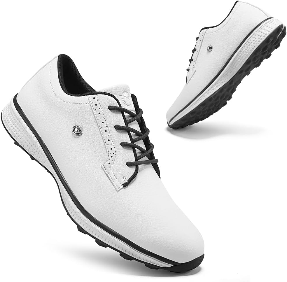 

Профессиональные мужские кроссовки для гольфа. Классические удобные кроссовки для тренировок и занятий гольфом на открытом воздухе. Размеры 7-15. Нескользящие кроссовки для гольфа Ifrich, белый/черный