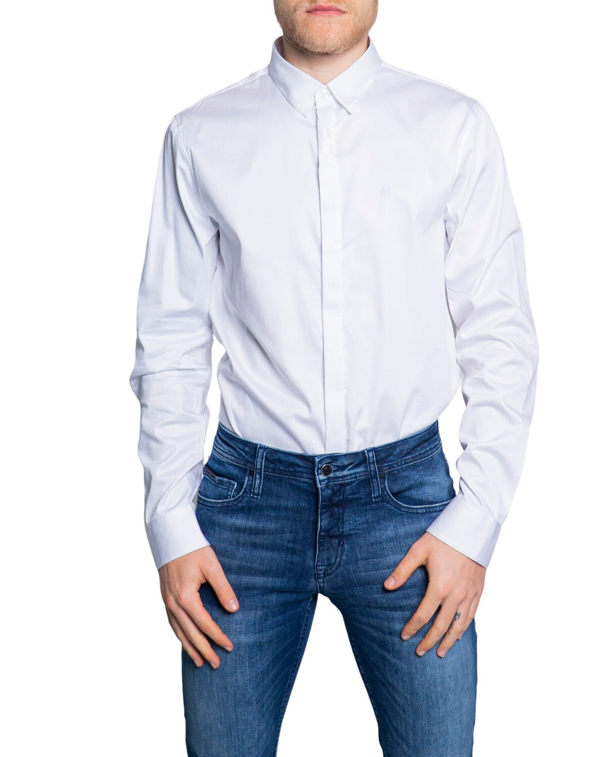 

Рубашка Armani Exchange хлопковая, белый