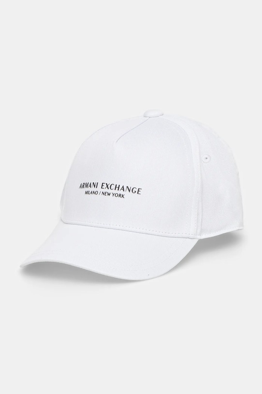 

Хлопковая кепка с козырьком Armani Exchange, белый