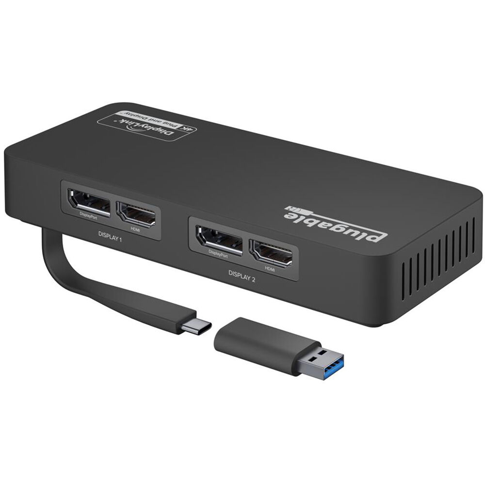 

Plugable USBC-6950U USB-C Dual 4K Display Adapter USBC-6950U
