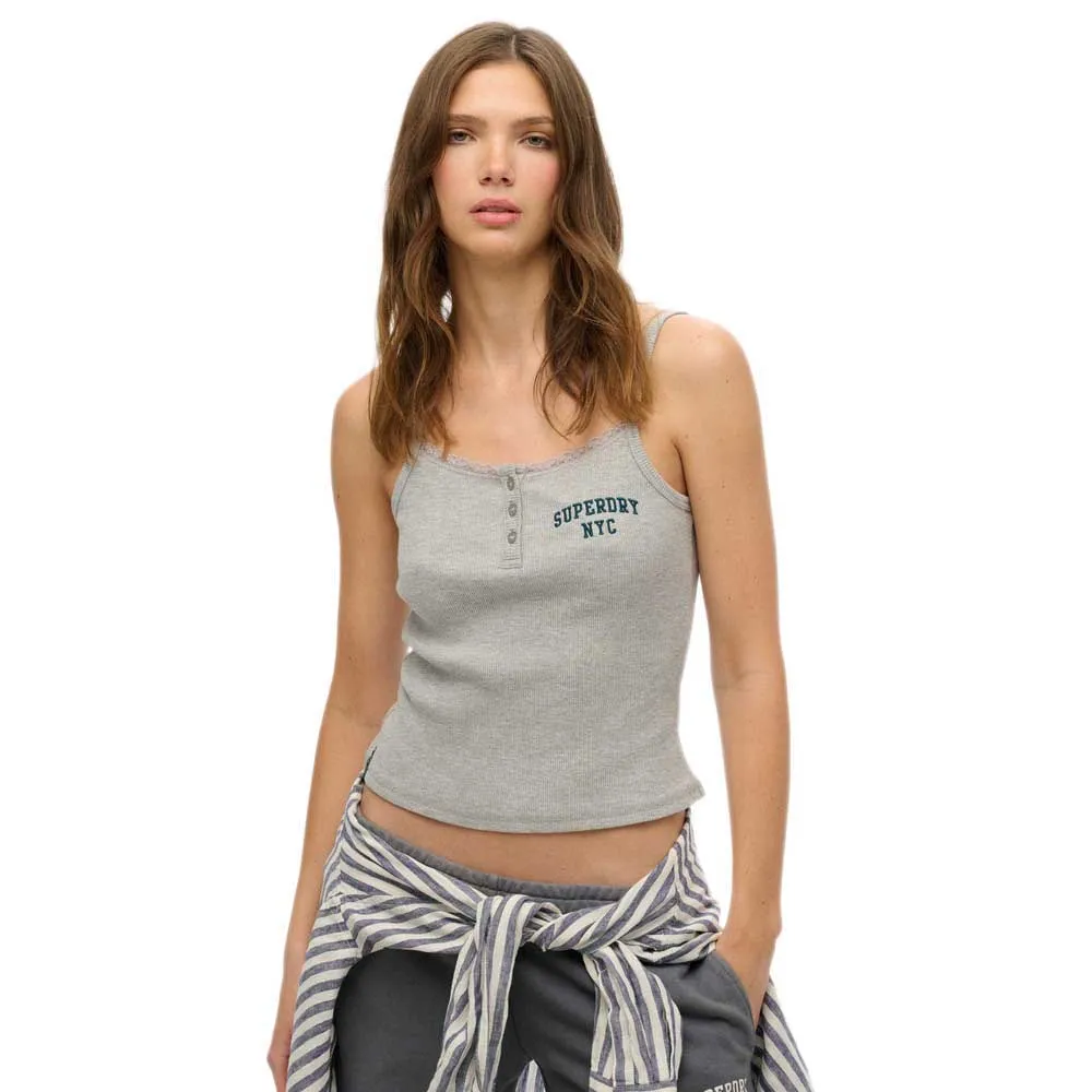 

Футболка без рукавов Superdry Athletic, серый