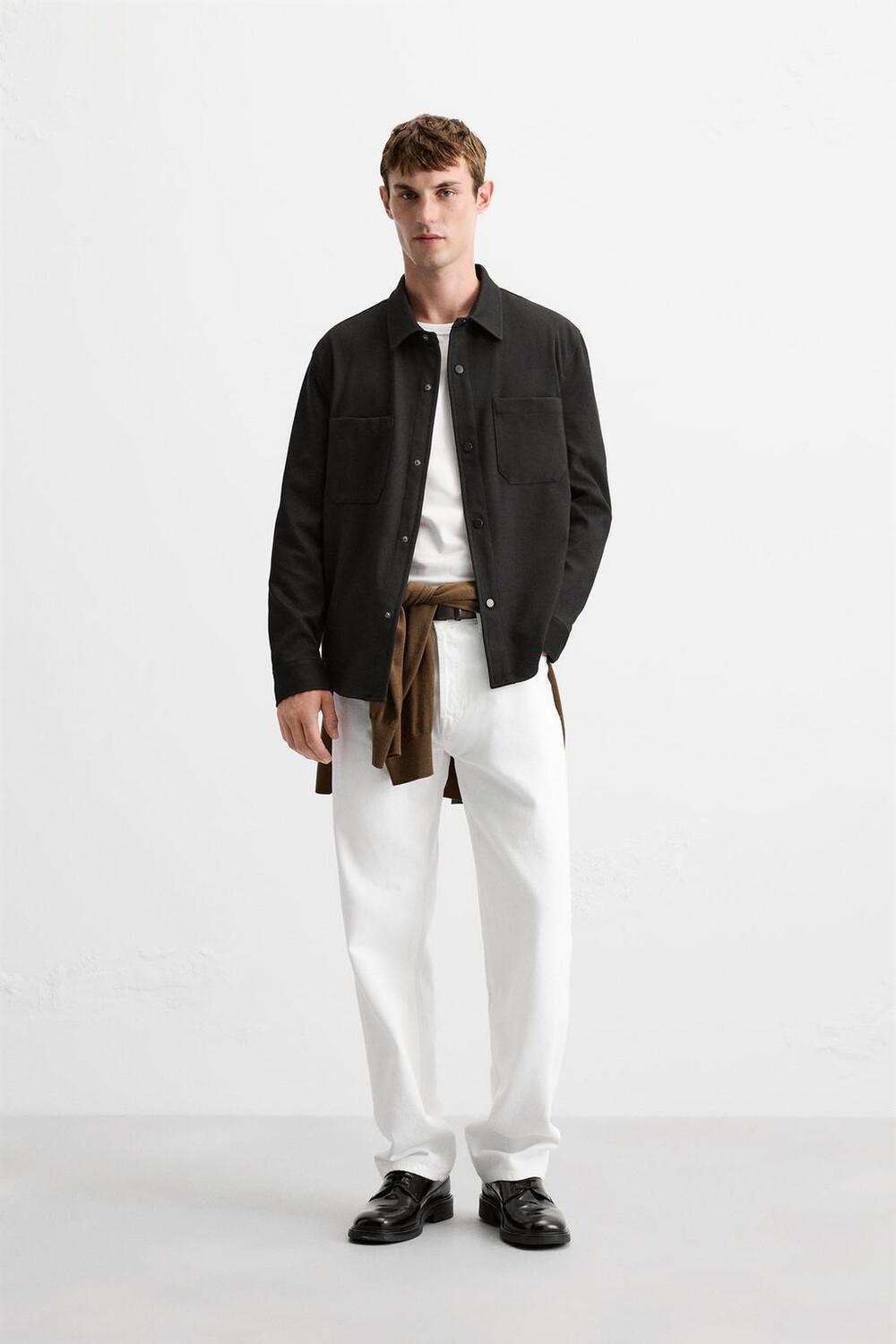 

Комфортная верхняя рубашка ZARA, черный