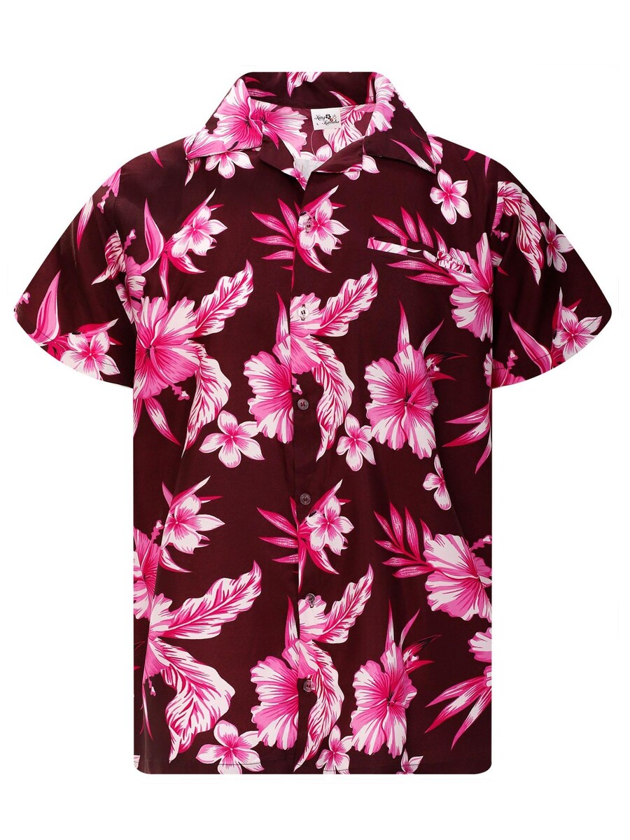 

Рубашка King Kameha Mono Flowers, фиолетовый