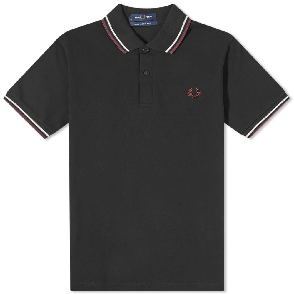 

Рубашка-поло Fred Perry с двойным носком — сделано в Англии., мультиколор