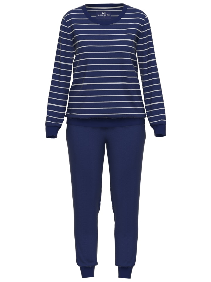 

Götzburg Пижама Josselin в синюю и темную полоску