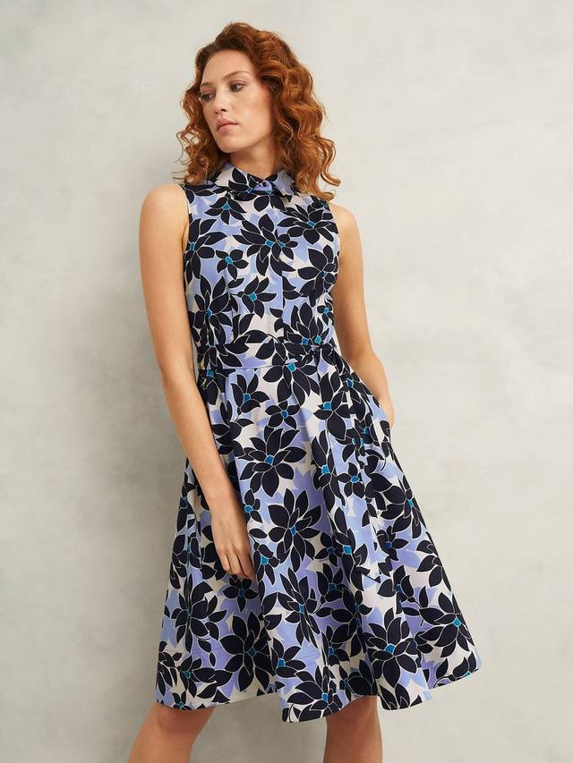 

Платье Petite Beki без рукавов с цветочным принтом Hobbs, Multi