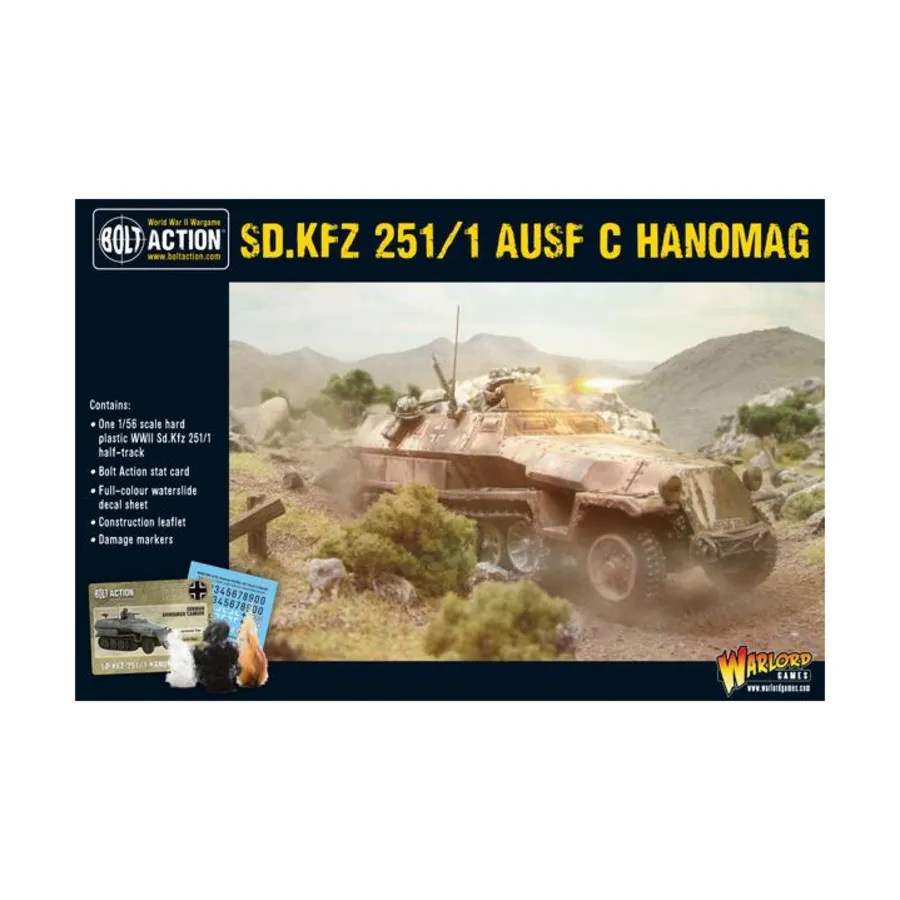 

СД. KFZ 251/1 Ausf C Hanomag (выпуск 2017 г.), Bolt Action - German - SD. KFZ (28mm)